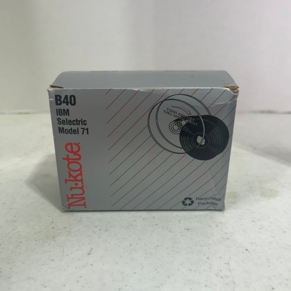 Nu-kote B40‎ IBM Selectric Model 71 Typewriter Ribbons Black 6 Pack 02-5713-231